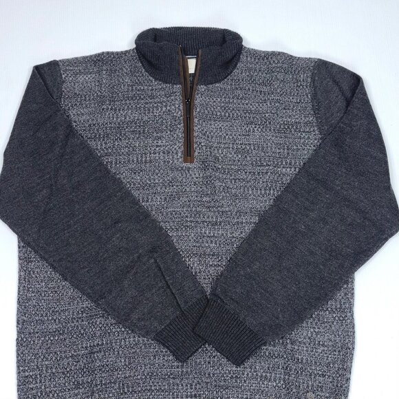Men's BUGATTI 1/4 zip wool sweater XXL - Picture 2 of 2